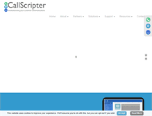 Tablet Screenshot of callscripter.com